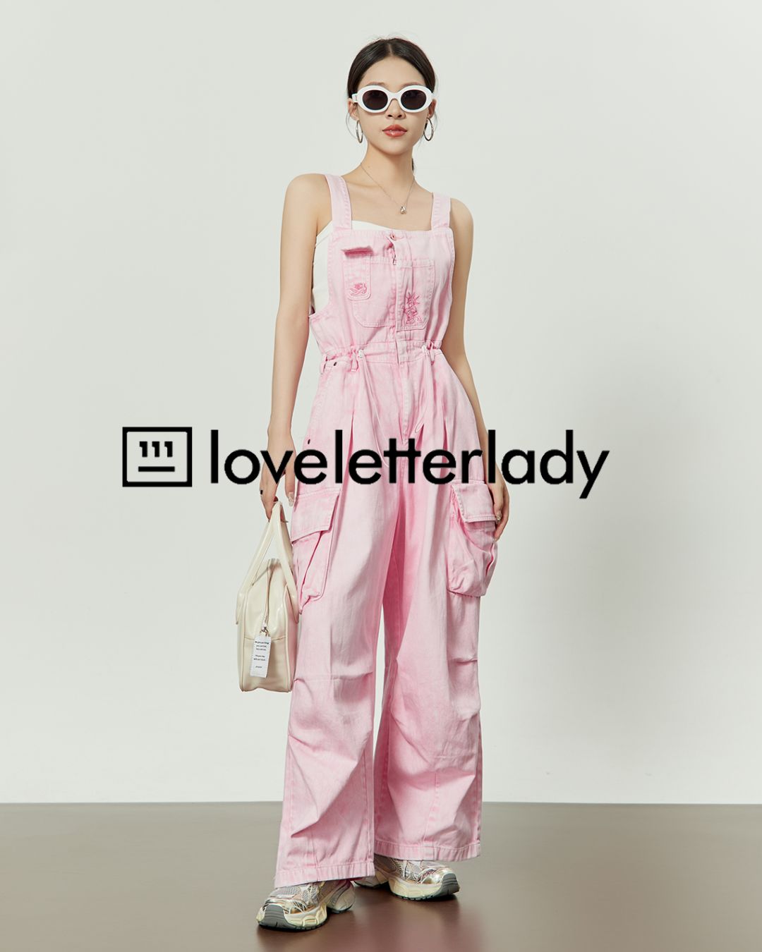 Pink Work Denim Overalls　BT038