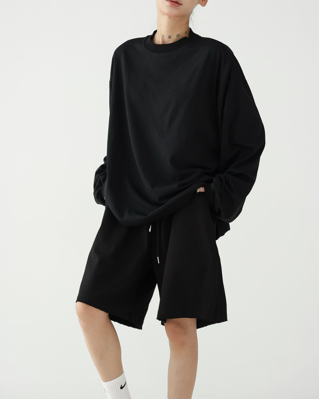 Basic Knee-length Set-up Shorts　BT035