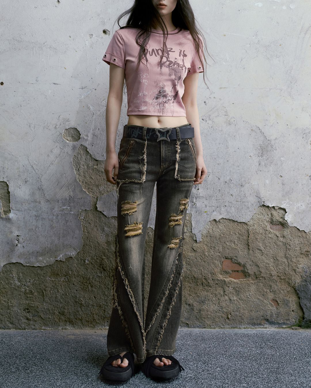 Butterfly Metal Buckle Belt　AC004