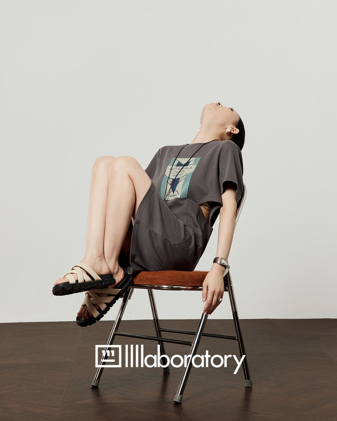 Side-open T-shirt Dress　DR044