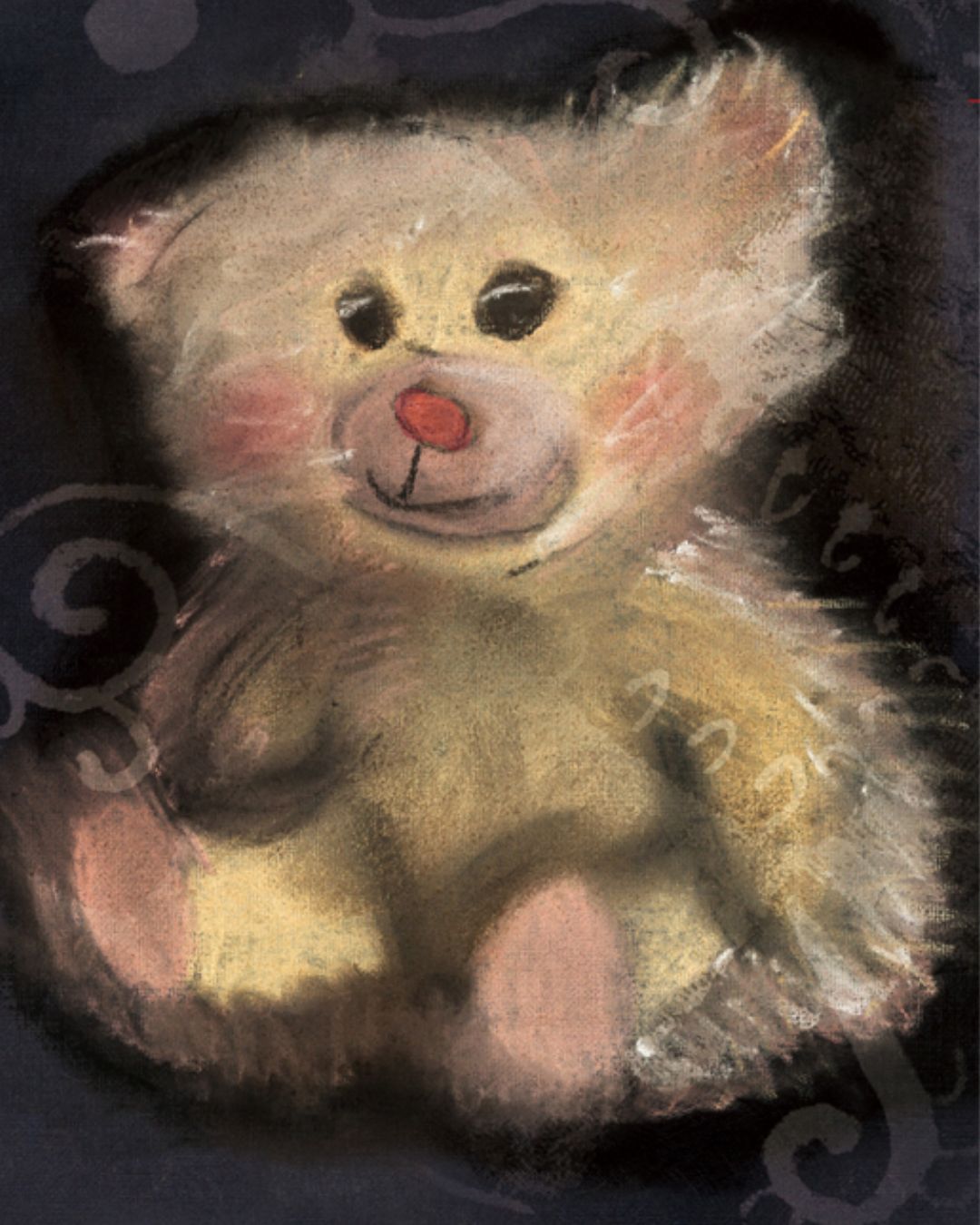 Bear Print Full Zip Hoodie　TP032