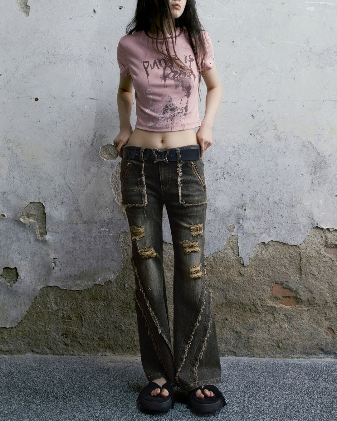 Butterfly Metal Buckle Belt　AC004