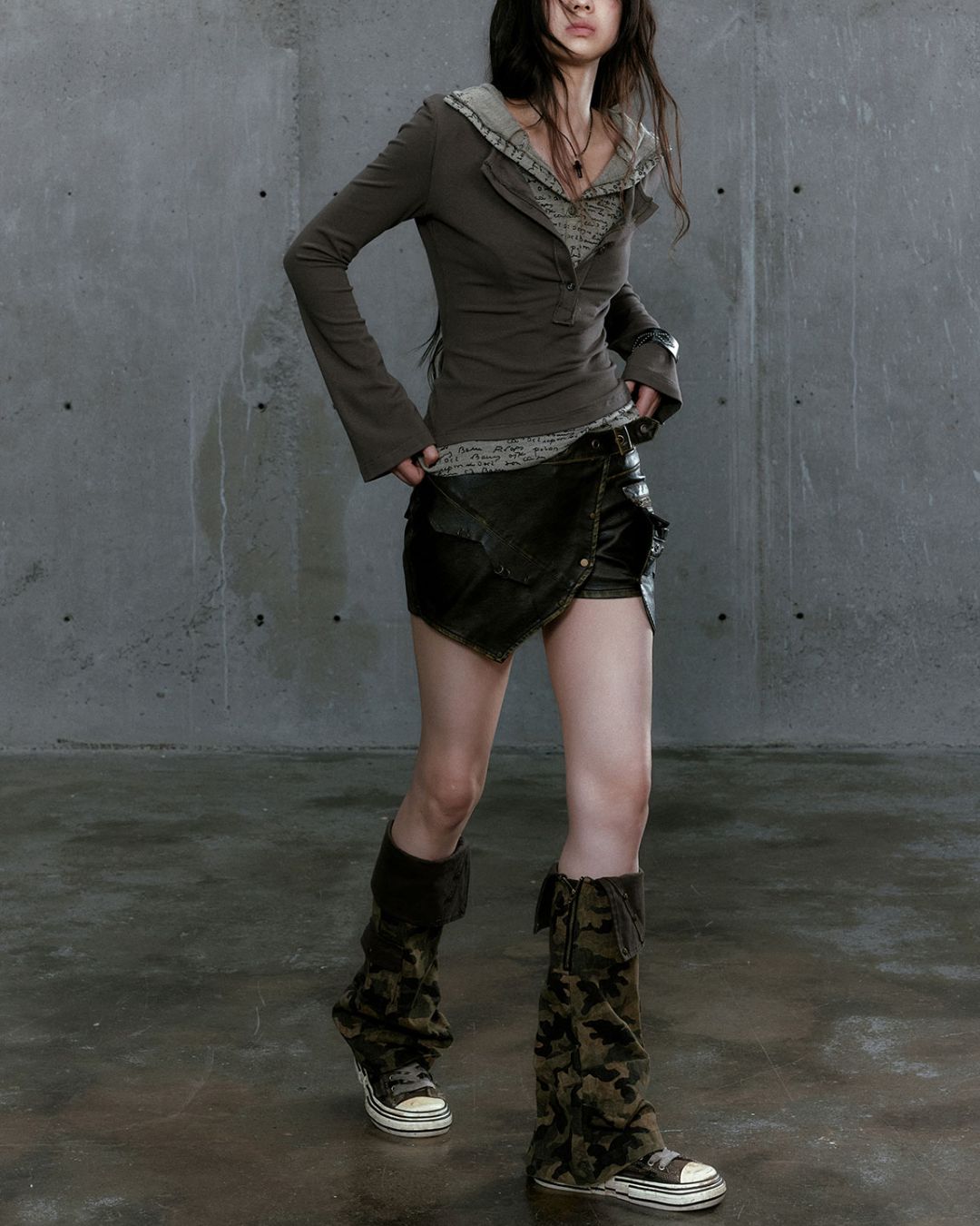 Flare-Sleeve Hoodie　TP030