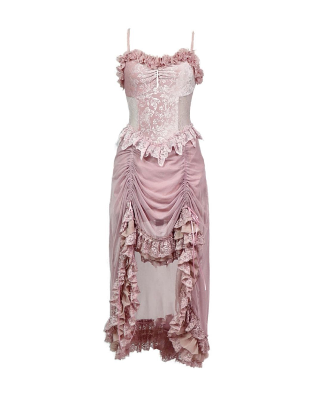 Gothic Princess Floral Lace Dress　DR011