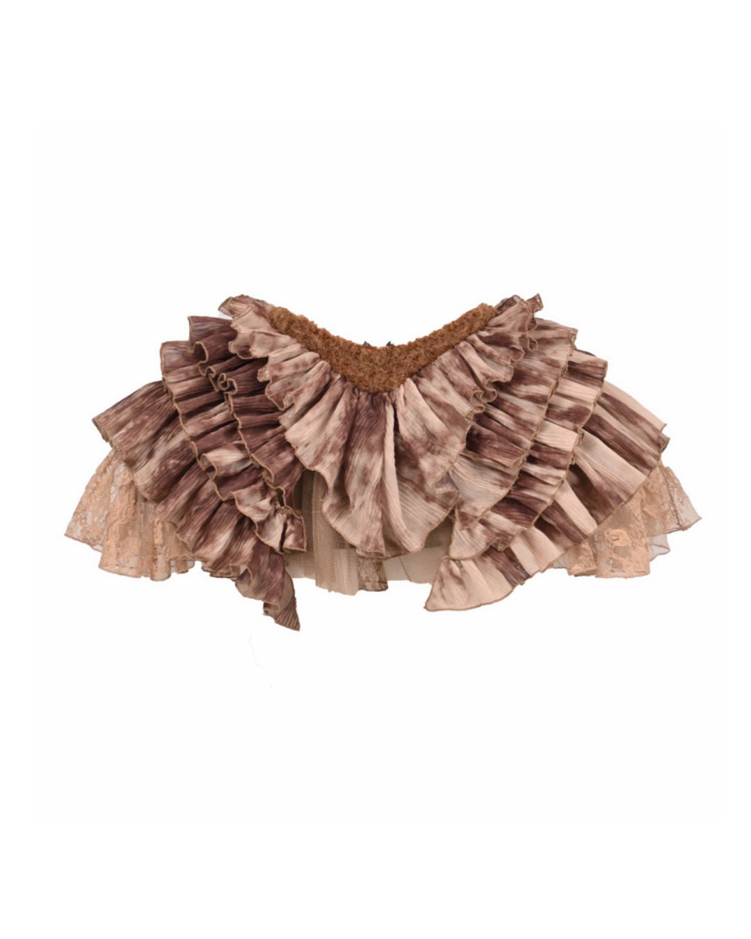 Pleated Tulle Mini Skirt　BT023