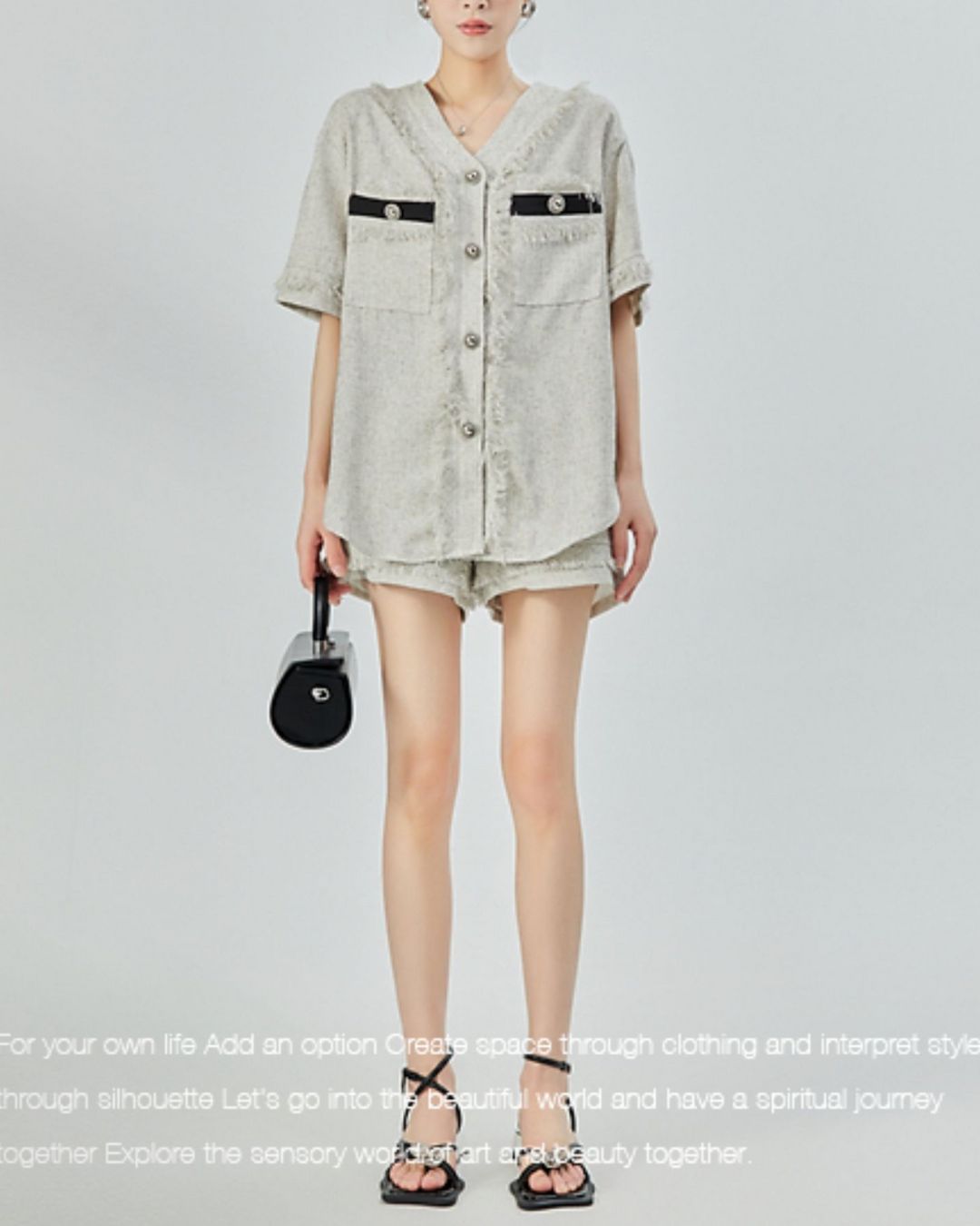 Fringe Set-up Short Pants　BT034