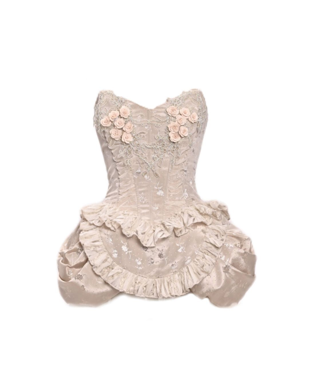 Gothic Lolita Flower Lace Embroidery Bustier＆One-Piece　DR010