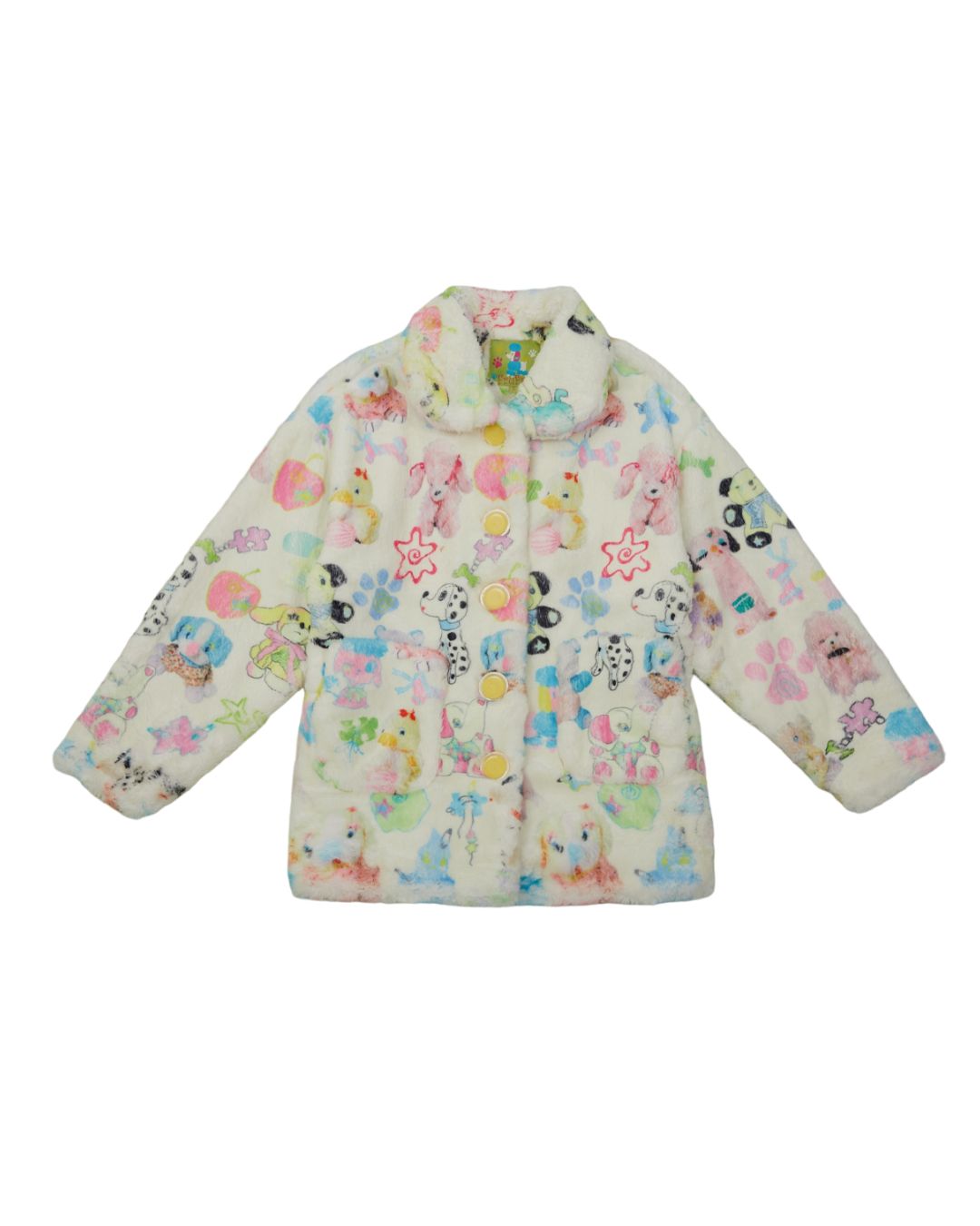 Printed Furry Jacket　OT005