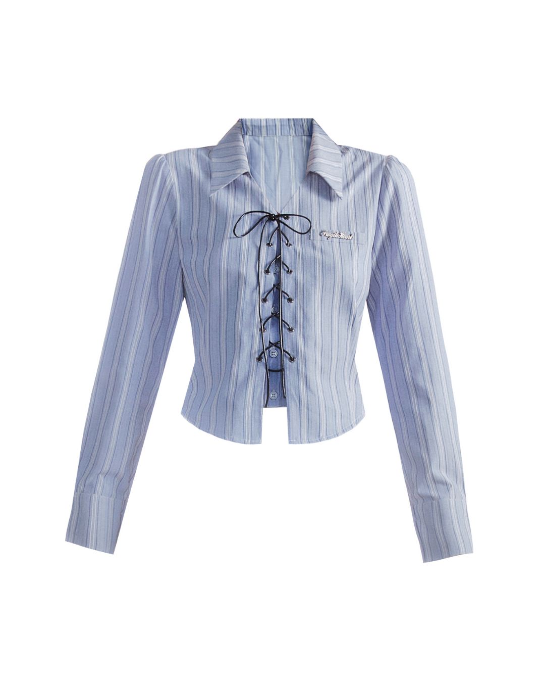 Lace-up Long Sleeve Shirt　TP028