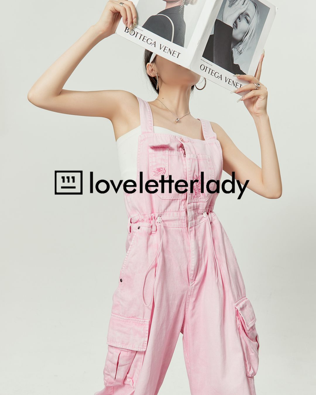 Pink Work Denim Overalls　BT038