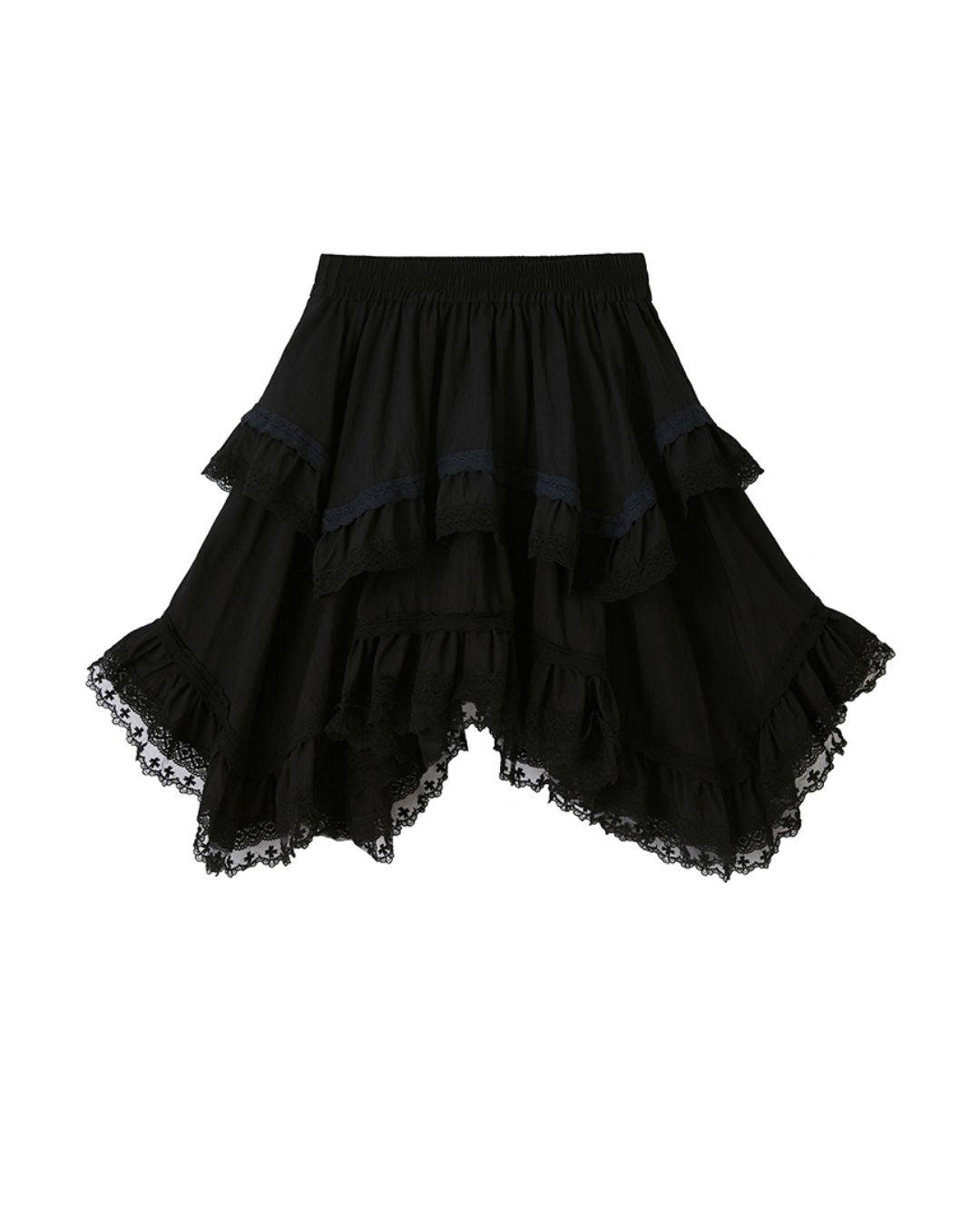 Asymmetrical Lace Skirt　BT027