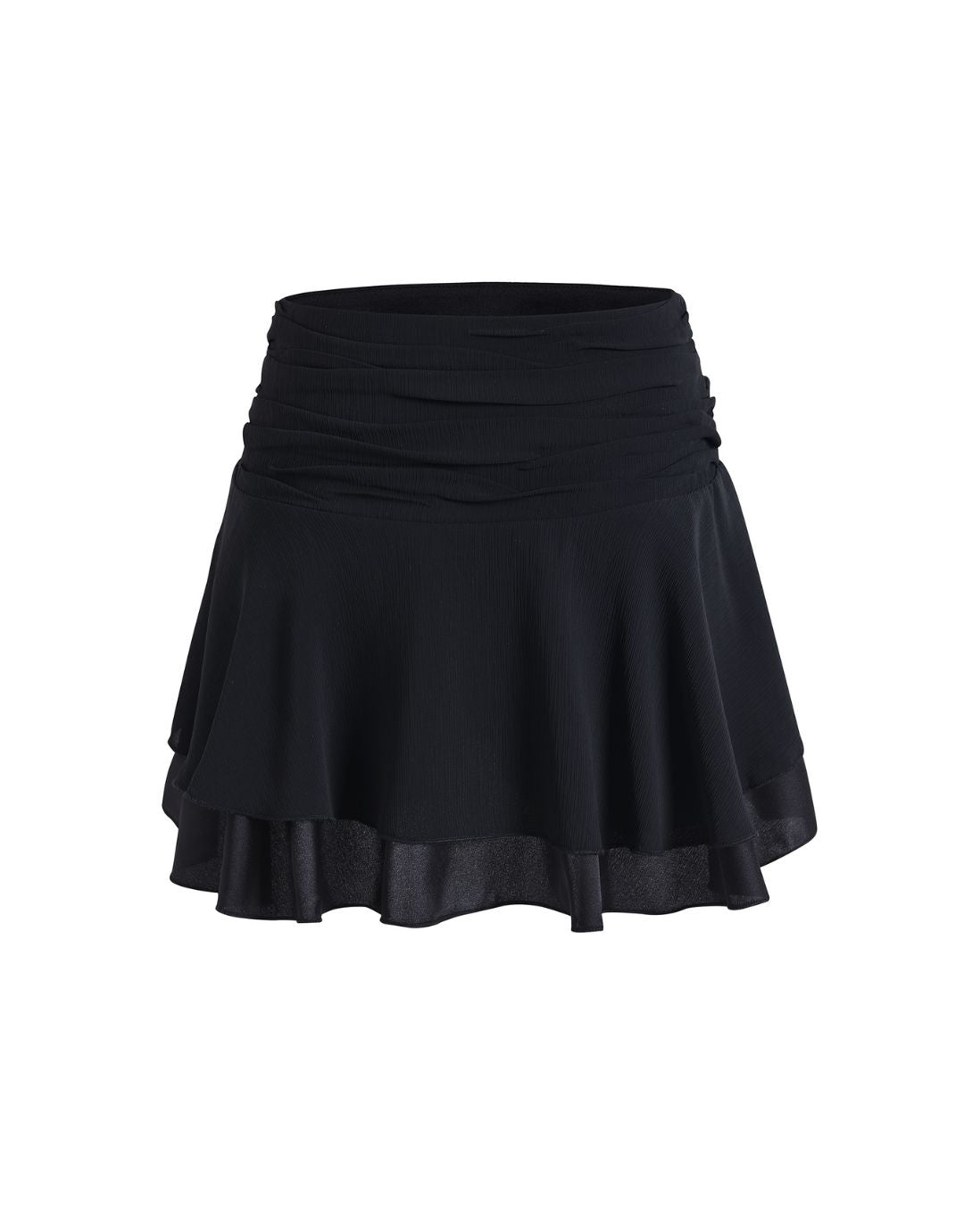 Chiffon Flare Mini Skirt　BT018