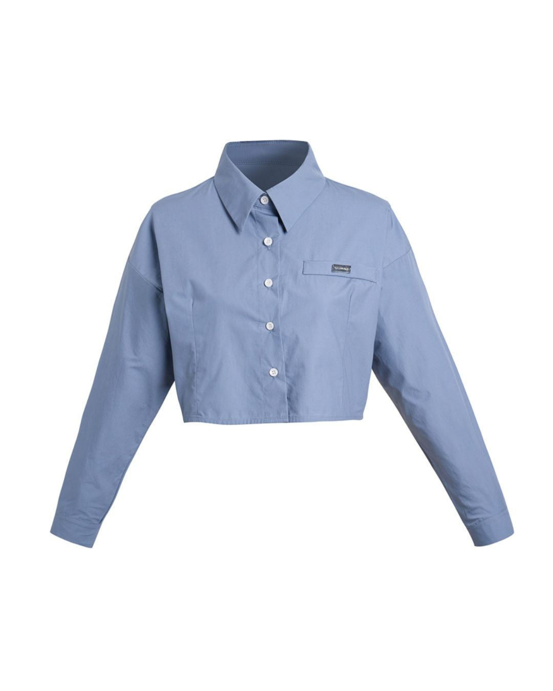 Preppy Cotton Cropped Shirt　TP020