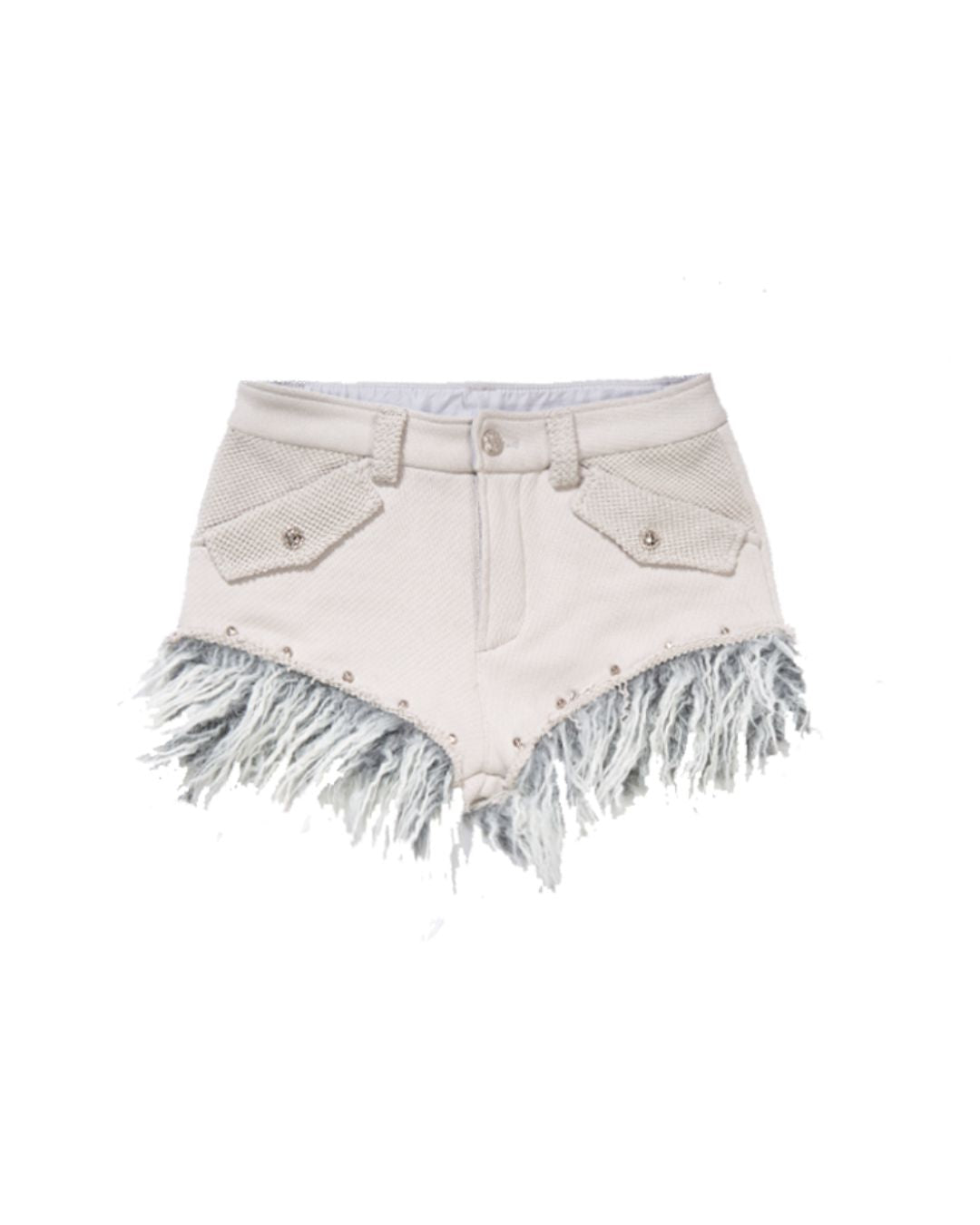 Fringed Hem Short-Pants　BT013