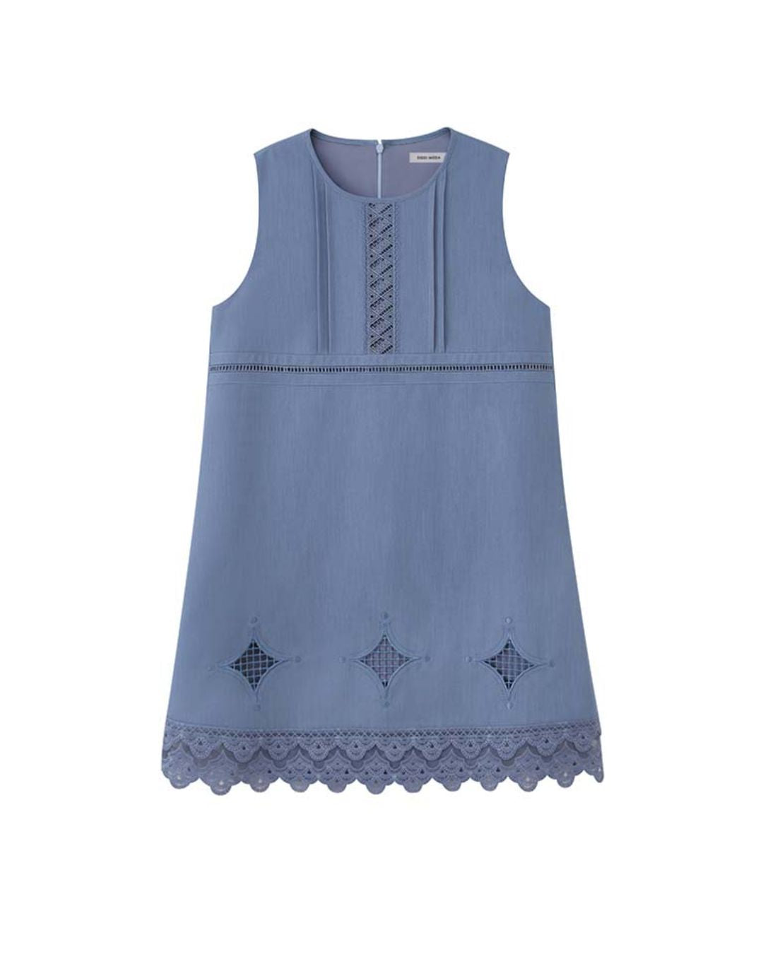 Lace Stitch Sleeveless Mini Dress　DR035