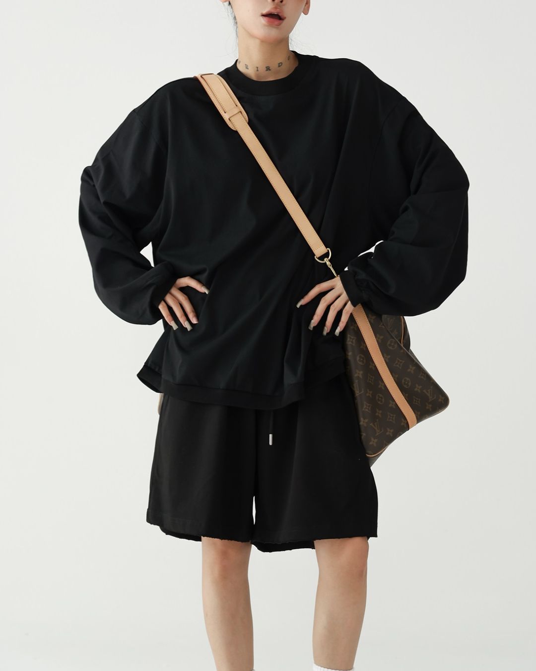 Basic Knee-length Set-up Shorts　BT035