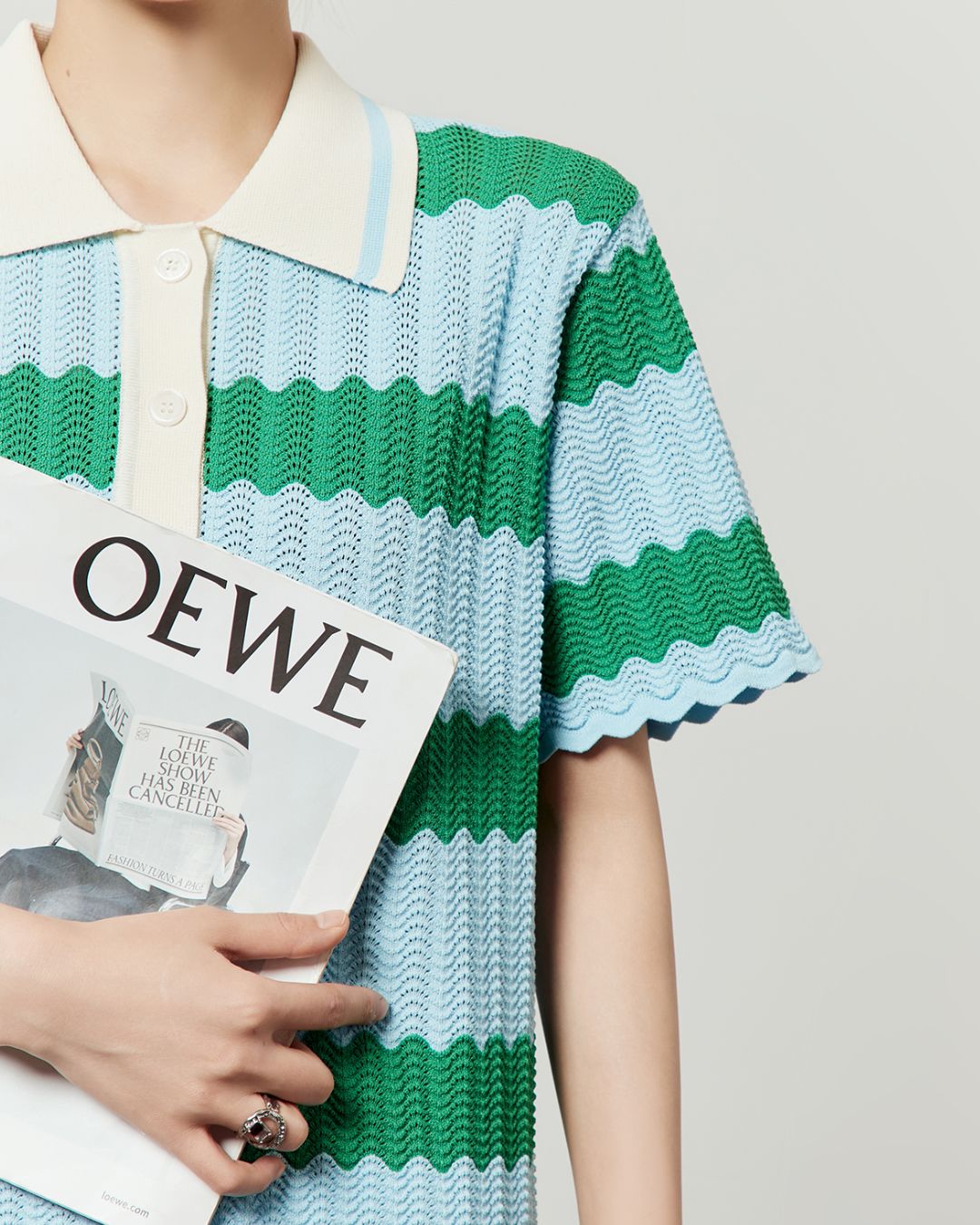 Border Polo Mini Dress　DR049