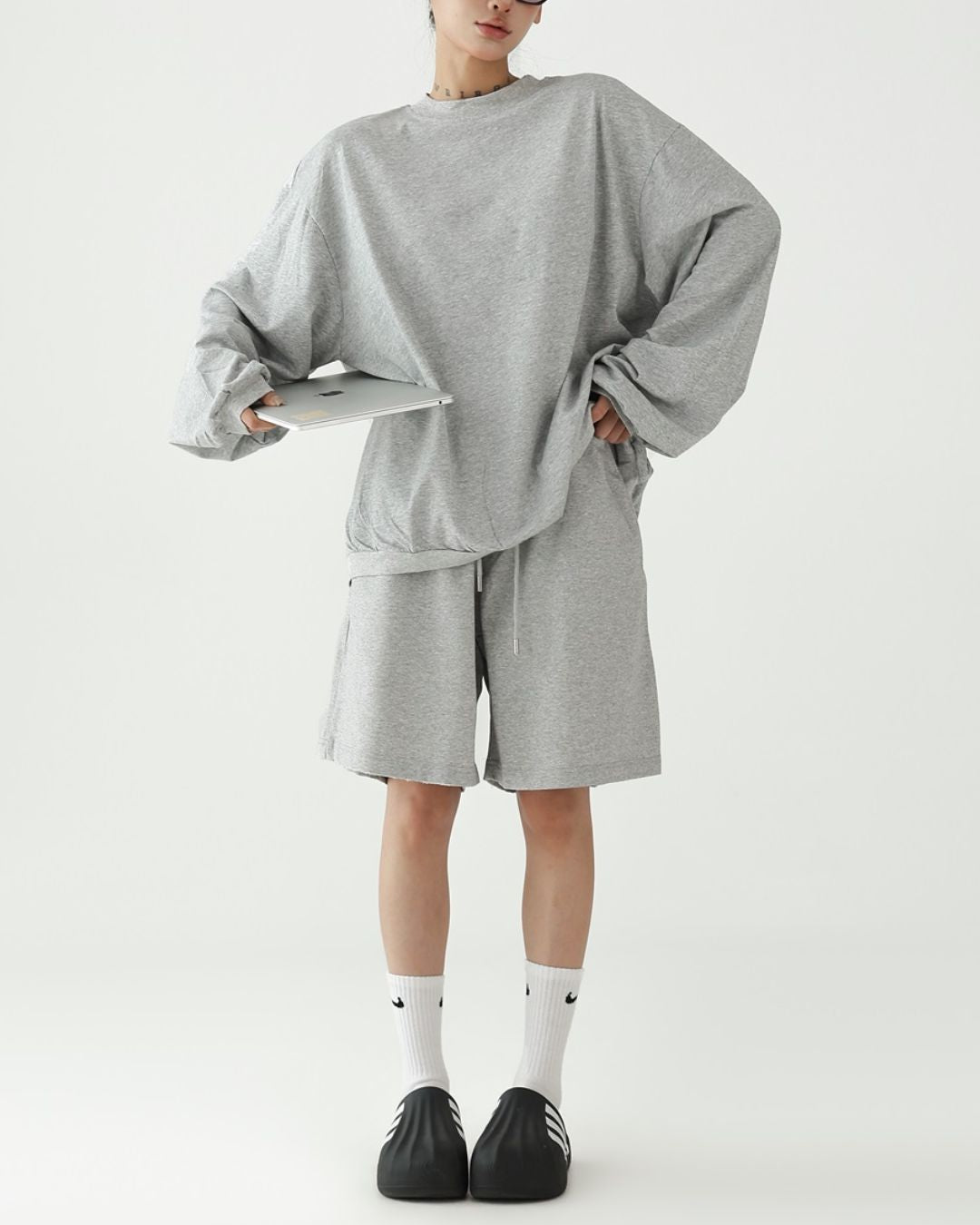 Basic Knee-length Set-up Shorts　BT035