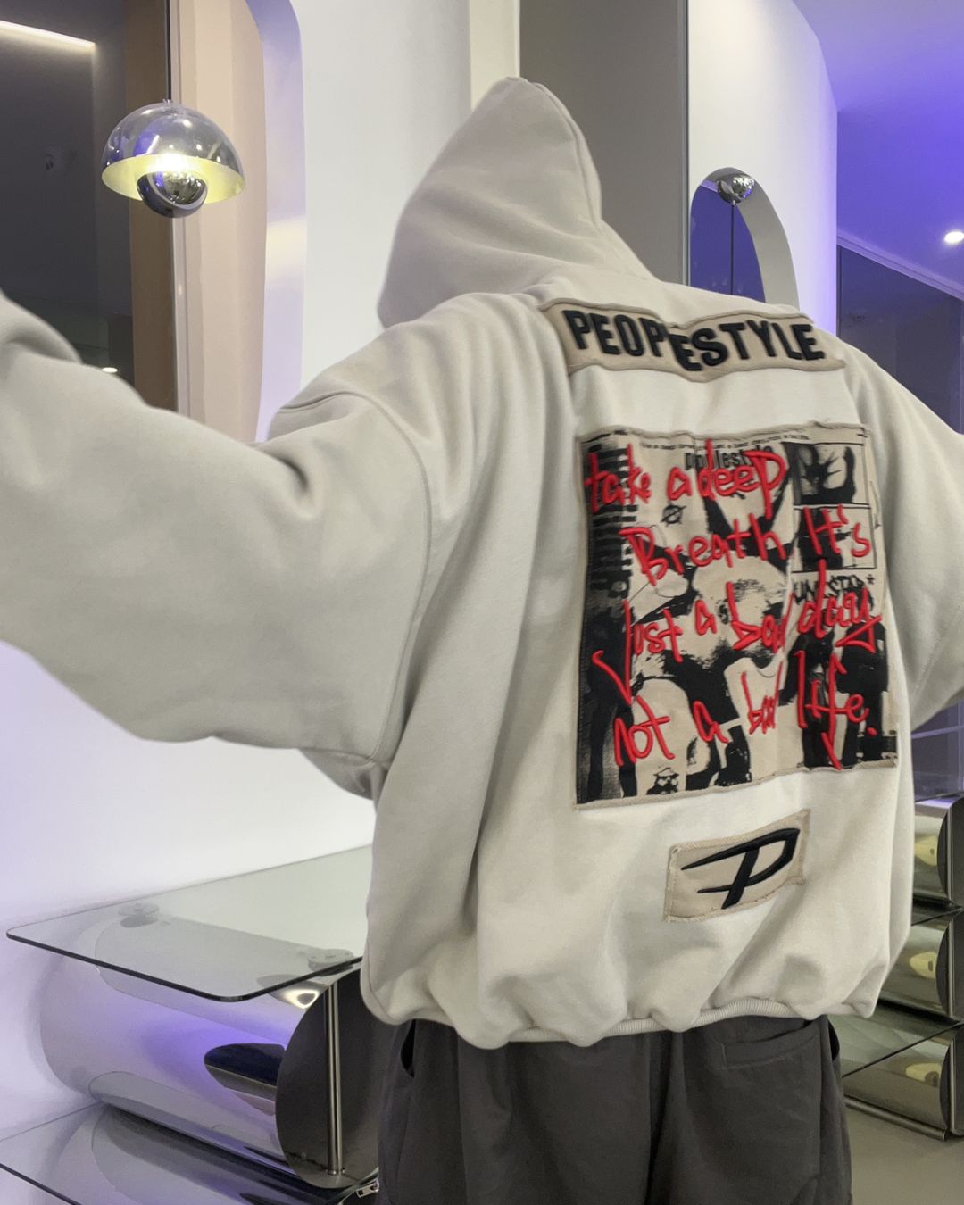 Back Print Design Hoodie　TP012