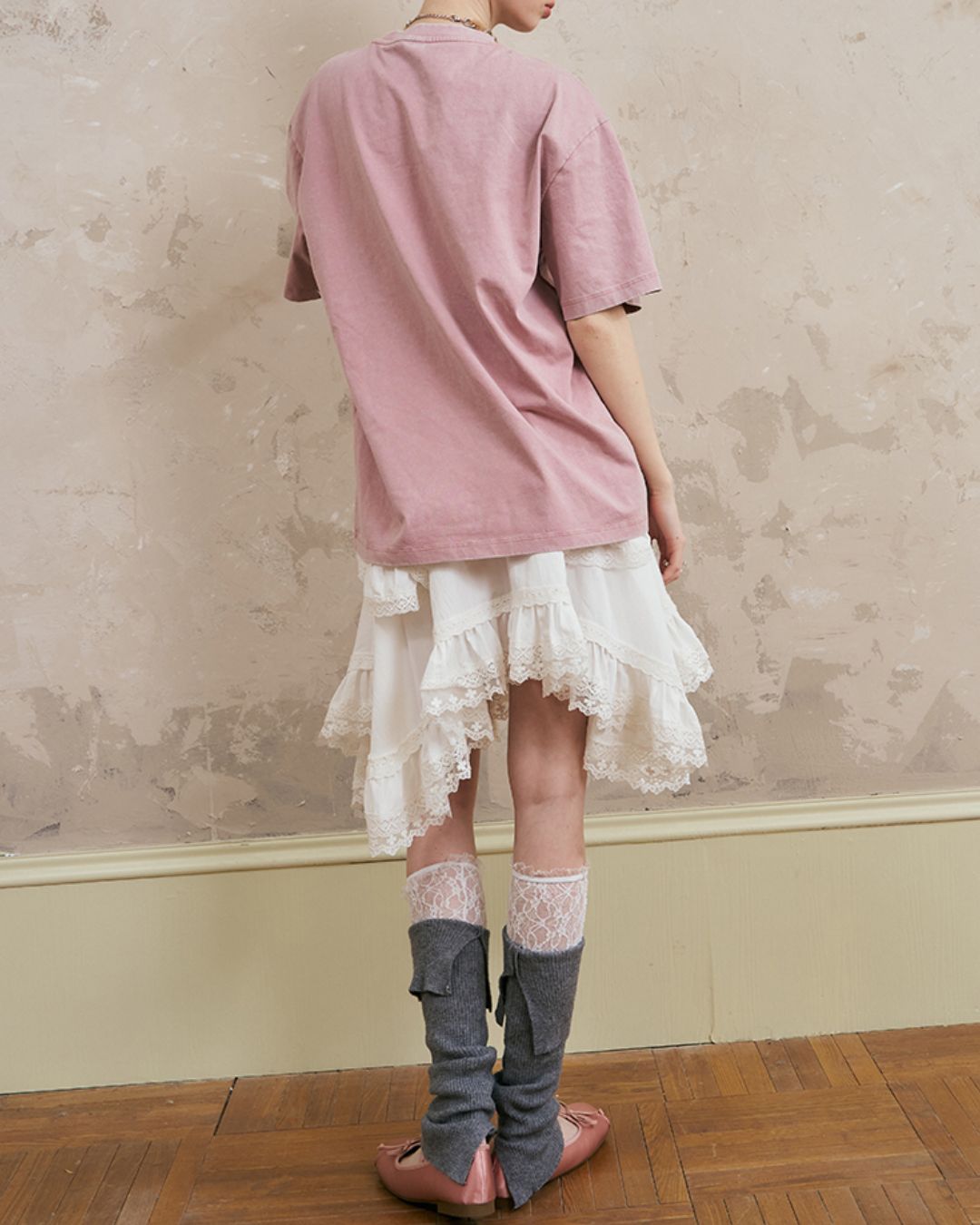 Asymmetrical Lace Skirt　BT027