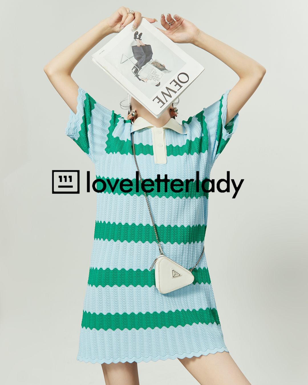 Border Polo Mini Dress　DR049