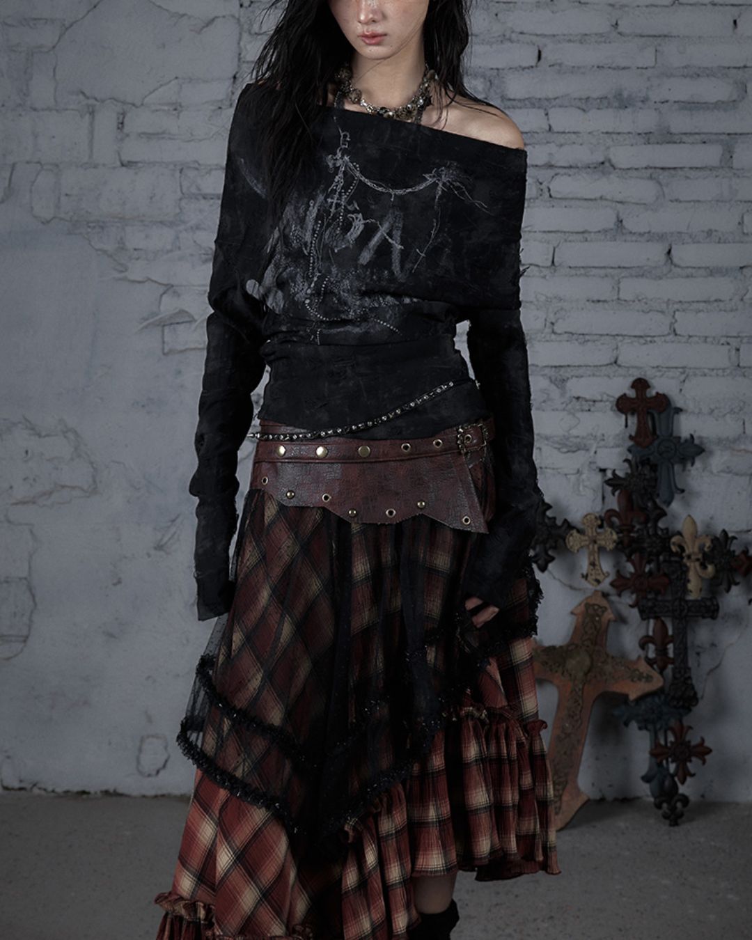 Front And Back 2-way Lace-up Top　TP041