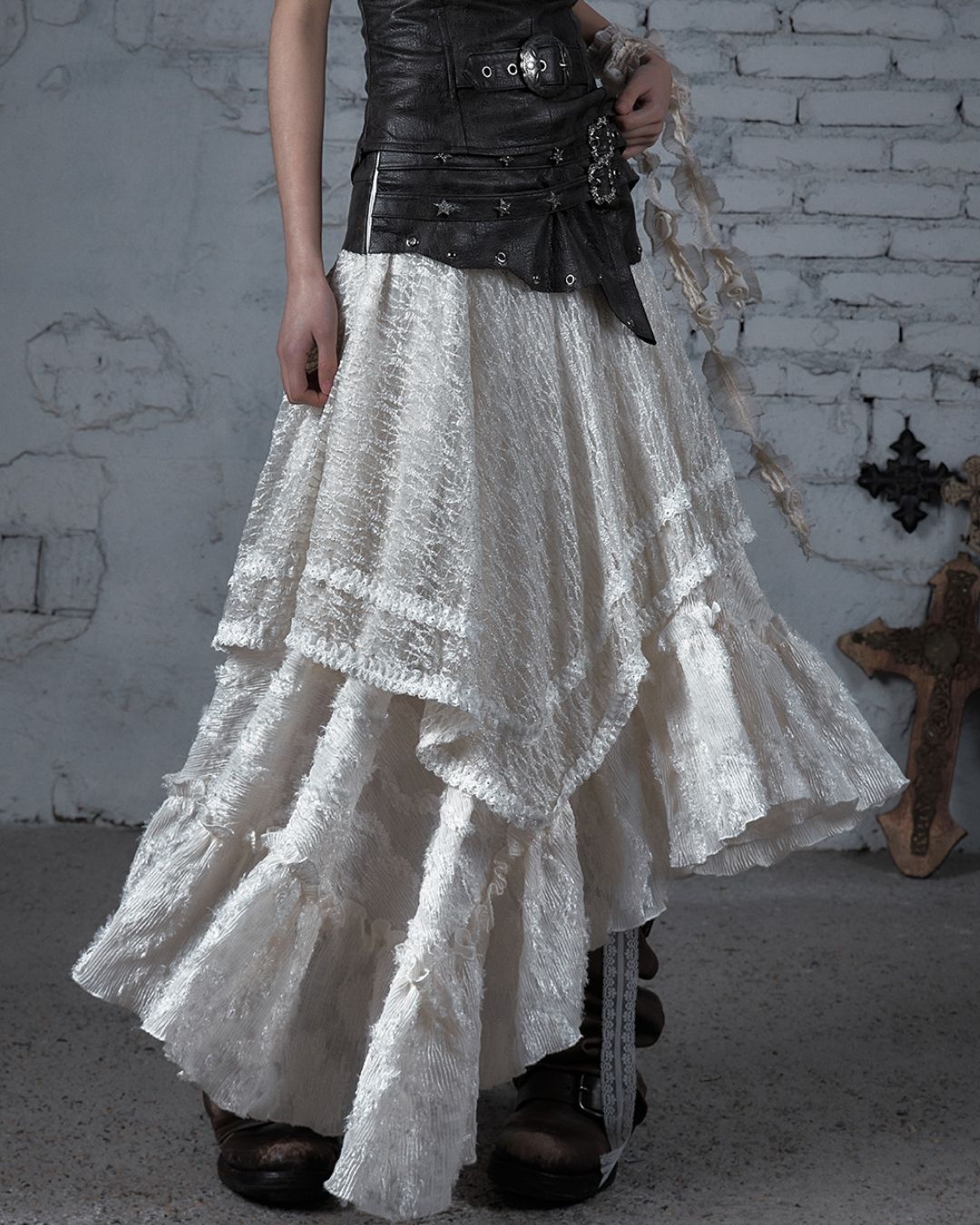 2-way Bare Top Asymmetrical Skirt　BT029