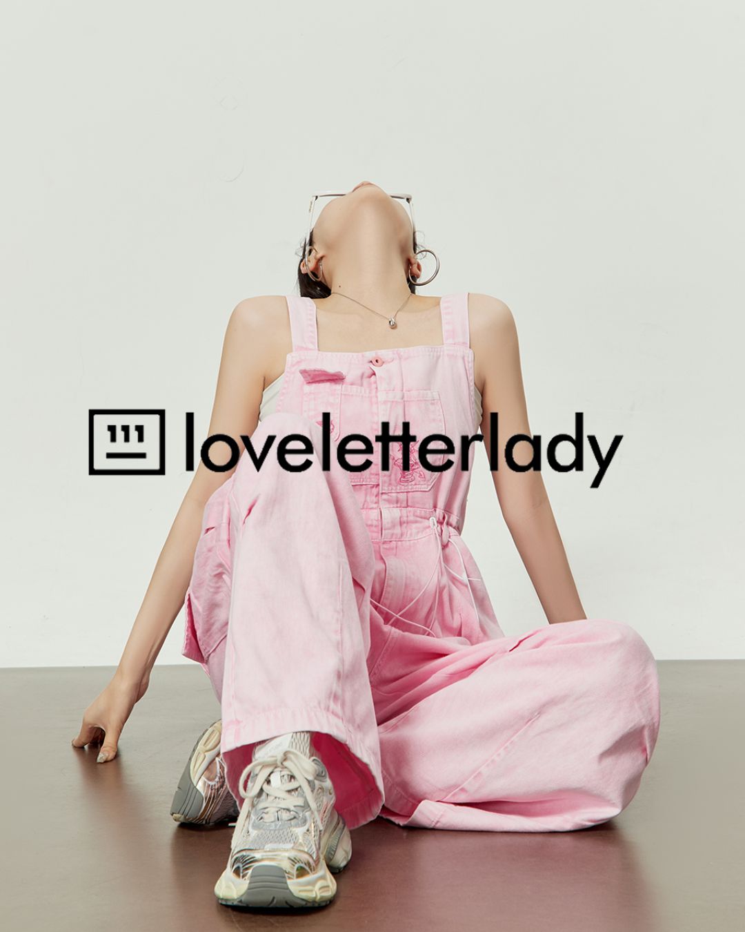 Pink Work Denim Overalls　BT038