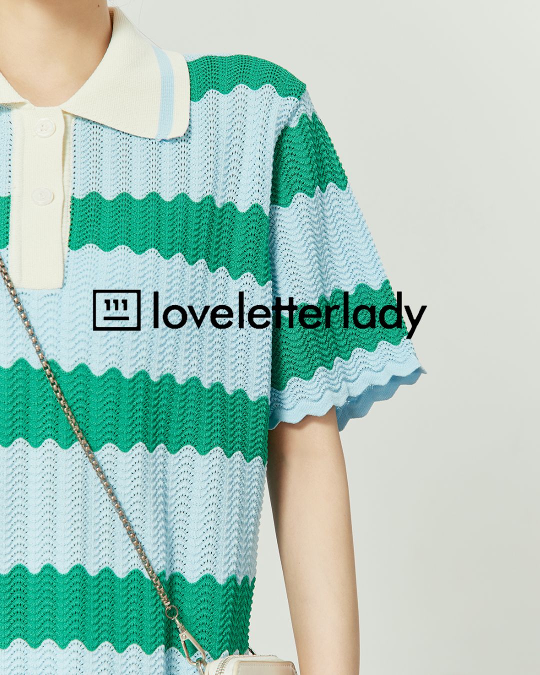 Border Polo Mini Dress　DR049