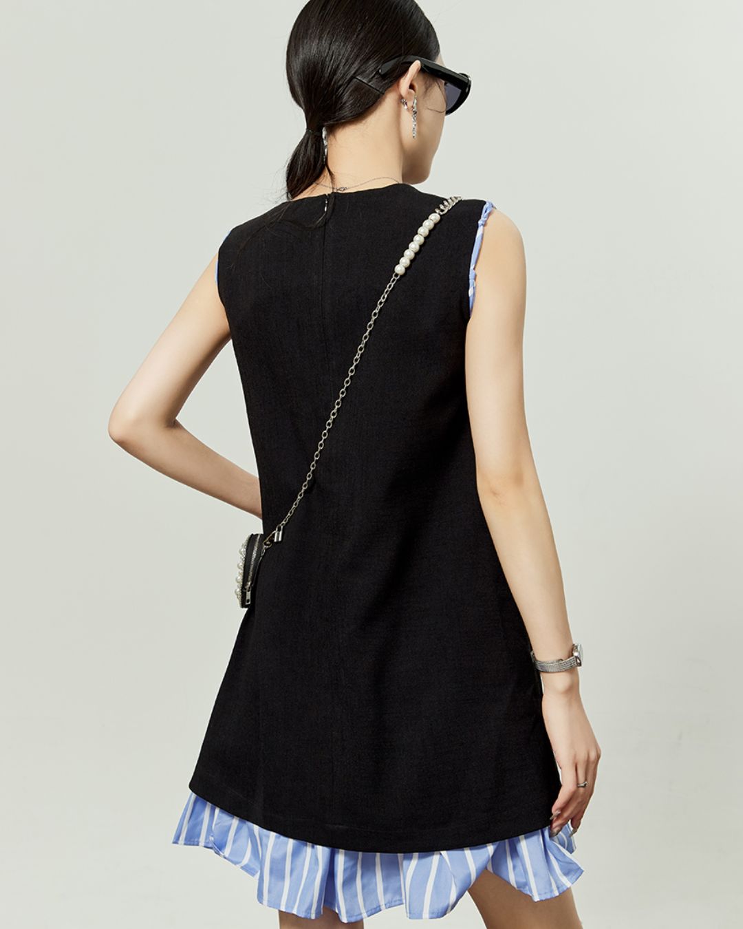 Layered Sleeveless Mini Dress　DR047