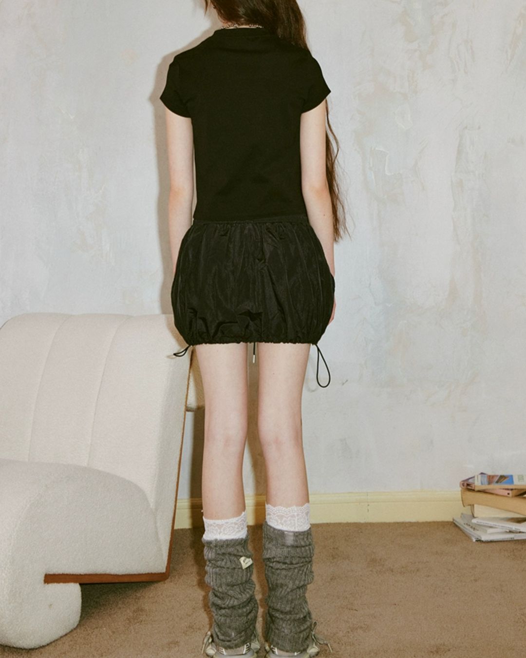 Rhinestone Girl Face T-shirt　TP038