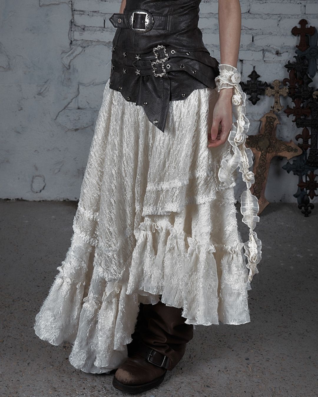 2-way Bare Top Asymmetrical Skirt　BT029