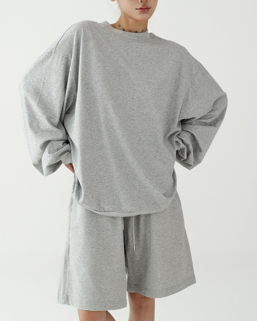 Basic Oversized Set-up T-shirt　TP053