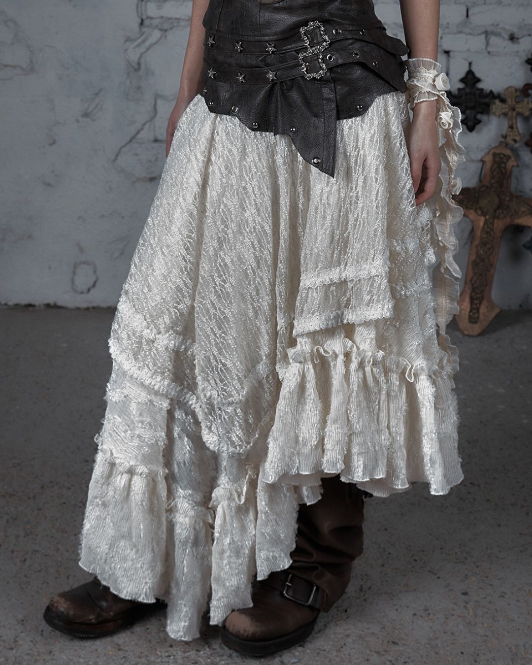 2-way Bare Top Asymmetrical Skirt　BT029