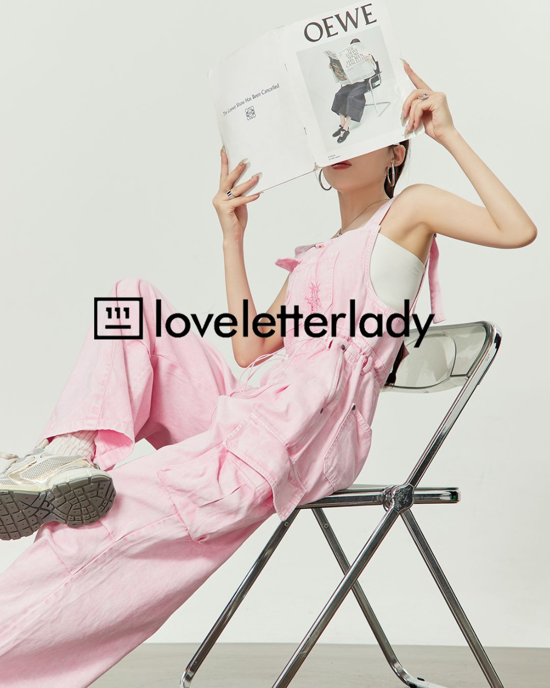 Pink Work Denim Overalls　BT038