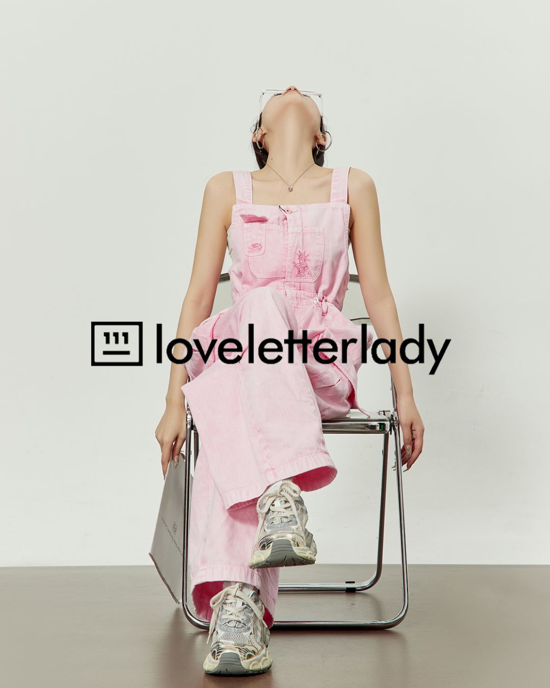 Pink Work Denim Overalls　BT038