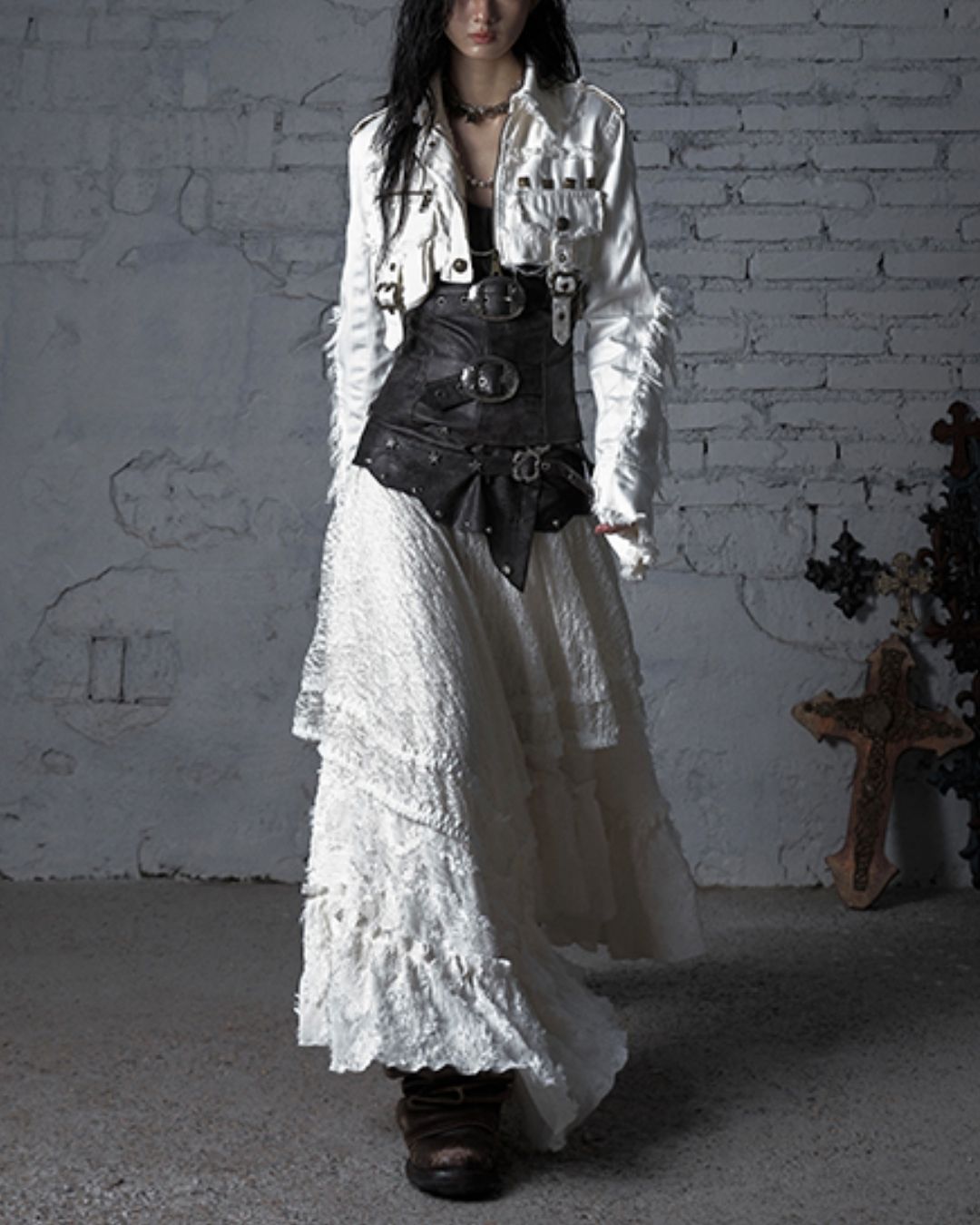 2-way Bare Top Asymmetrical Skirt　BT029