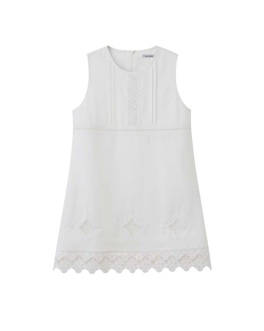 Lace Stitch Sleeveless Mini Dress　DR035