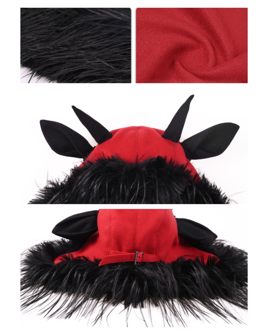 Sheep Horn And Ear Fur Hat　AC008