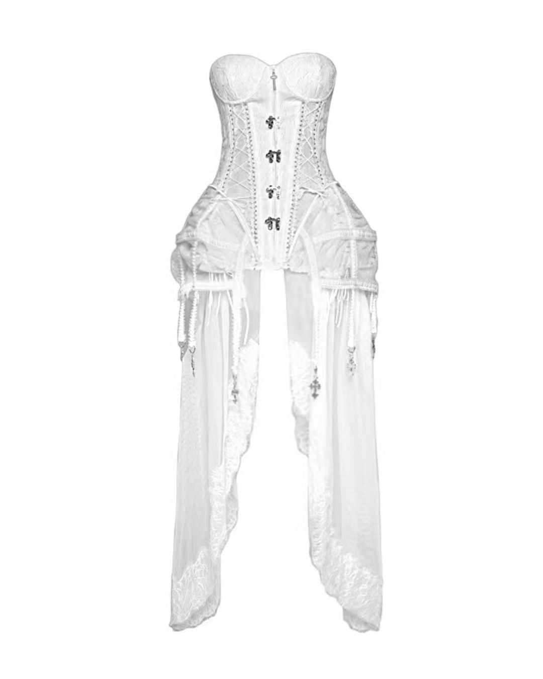 Gothic Fishbone Bandage Corset Set　DR008