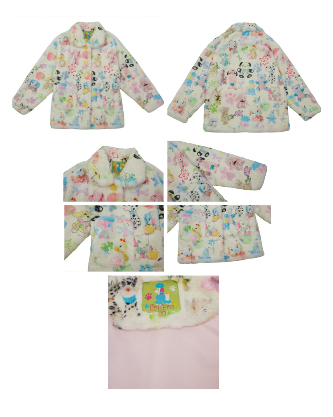 Printed Furry Jacket　OT005