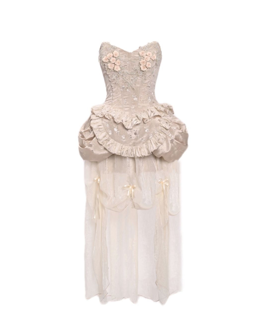 Gothic Lolita Flower Lace Embroidery Bustier＆One-Piece　DR010