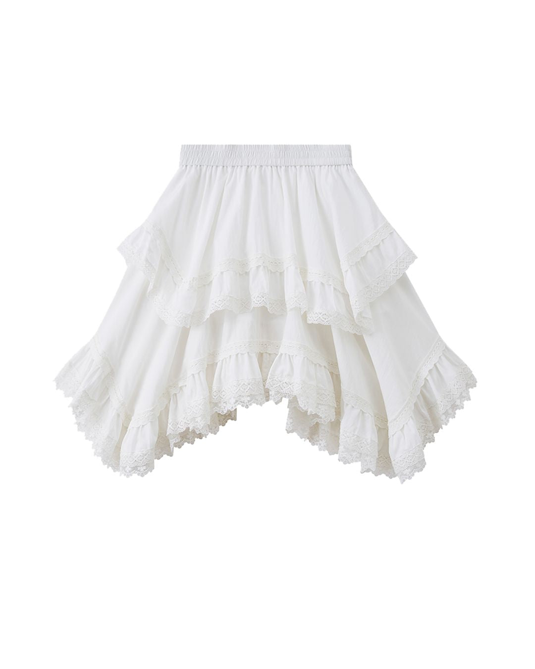 Asymmetrical Lace Skirt　BT027