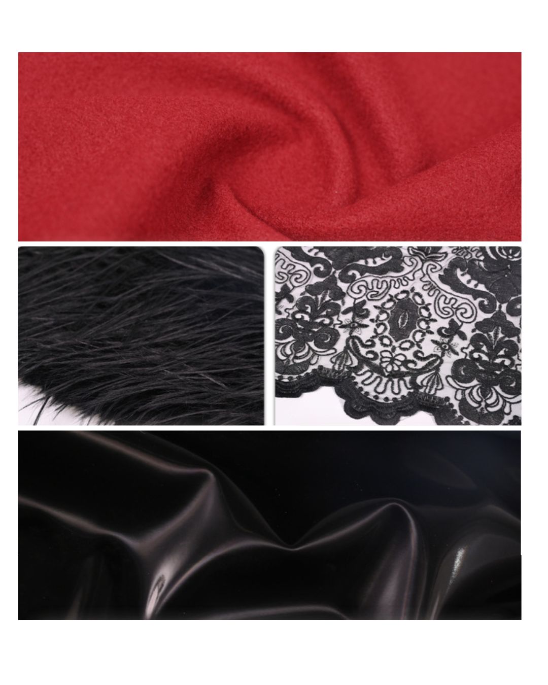 Detachable Cape Fur Wool Coat　OT007