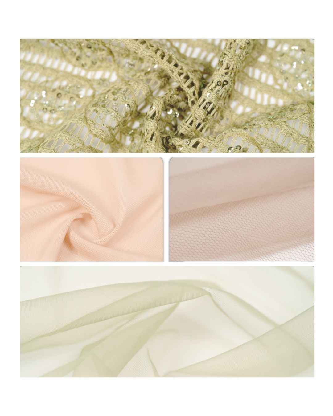 Flower Decoration Chiffon Mermaid Skirt　BT025