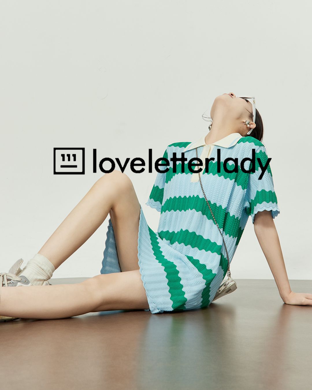 Border Polo Mini Dress　DR049