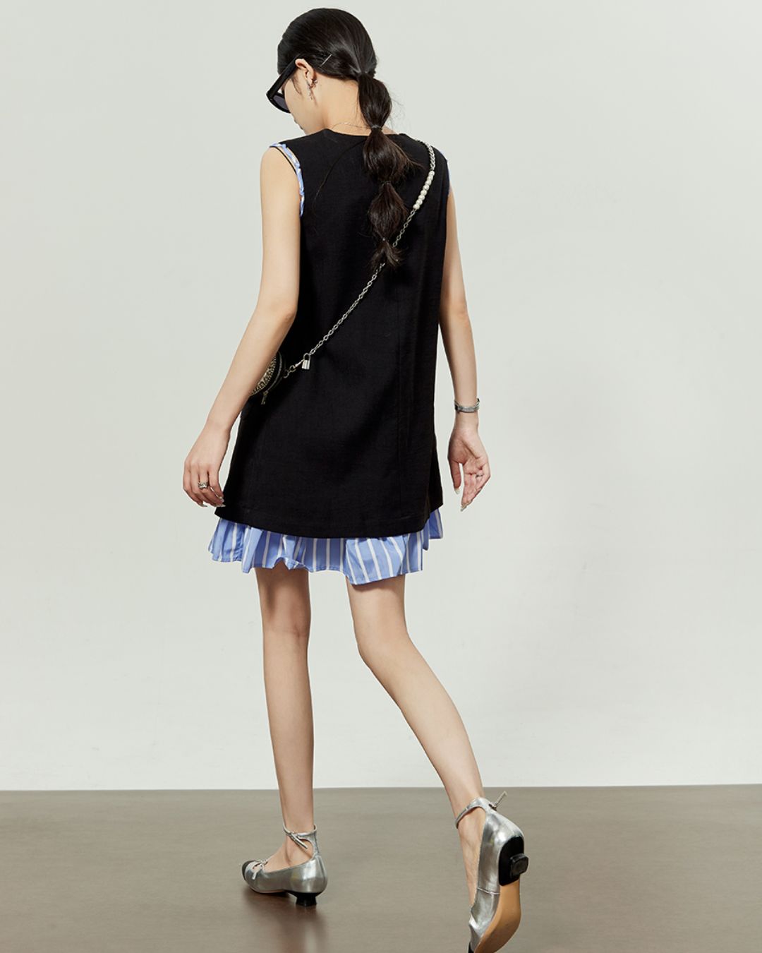 Layered Sleeveless Mini Dress　DR047