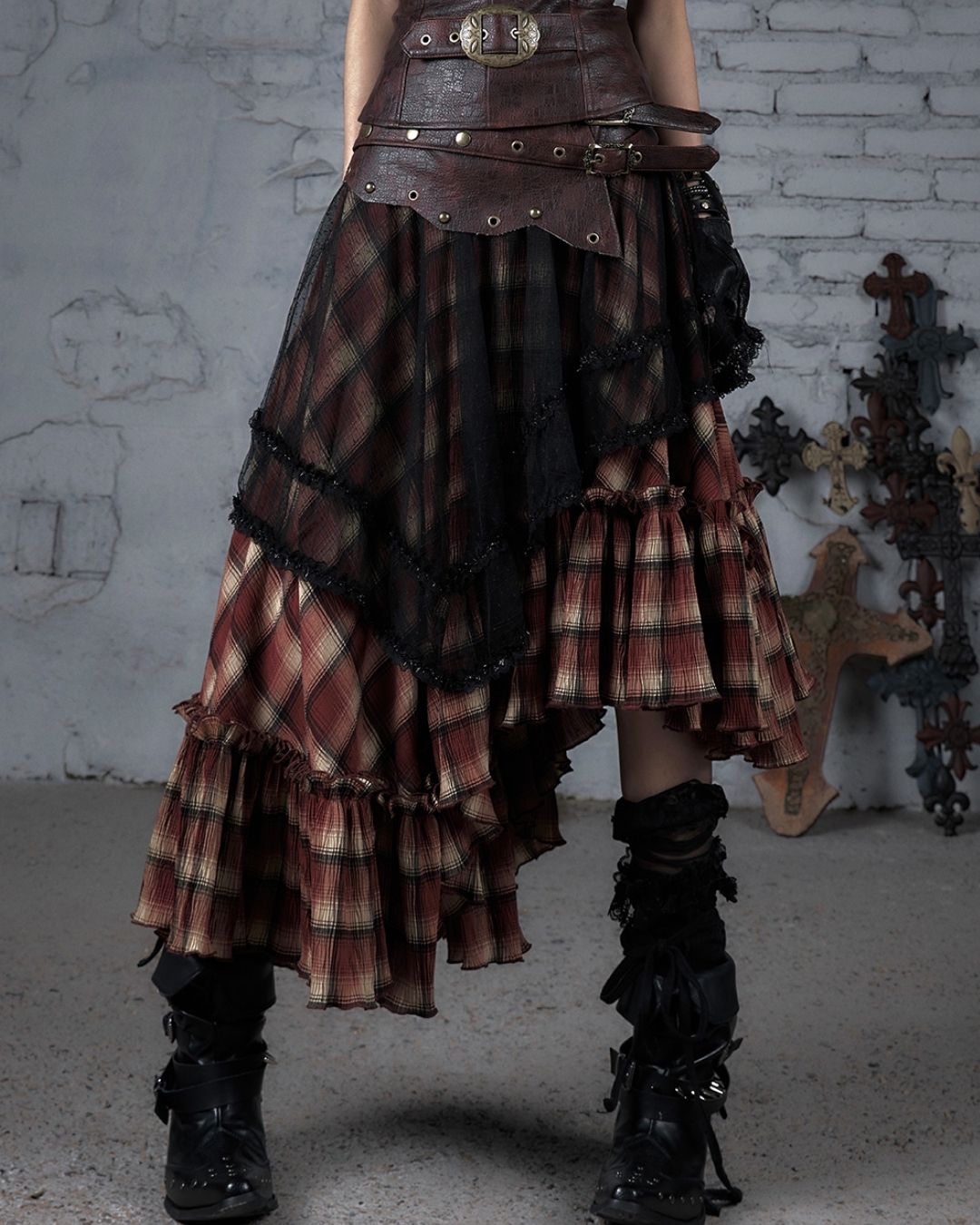 2-way Bare Top Asymmetrical Skirt　BT029