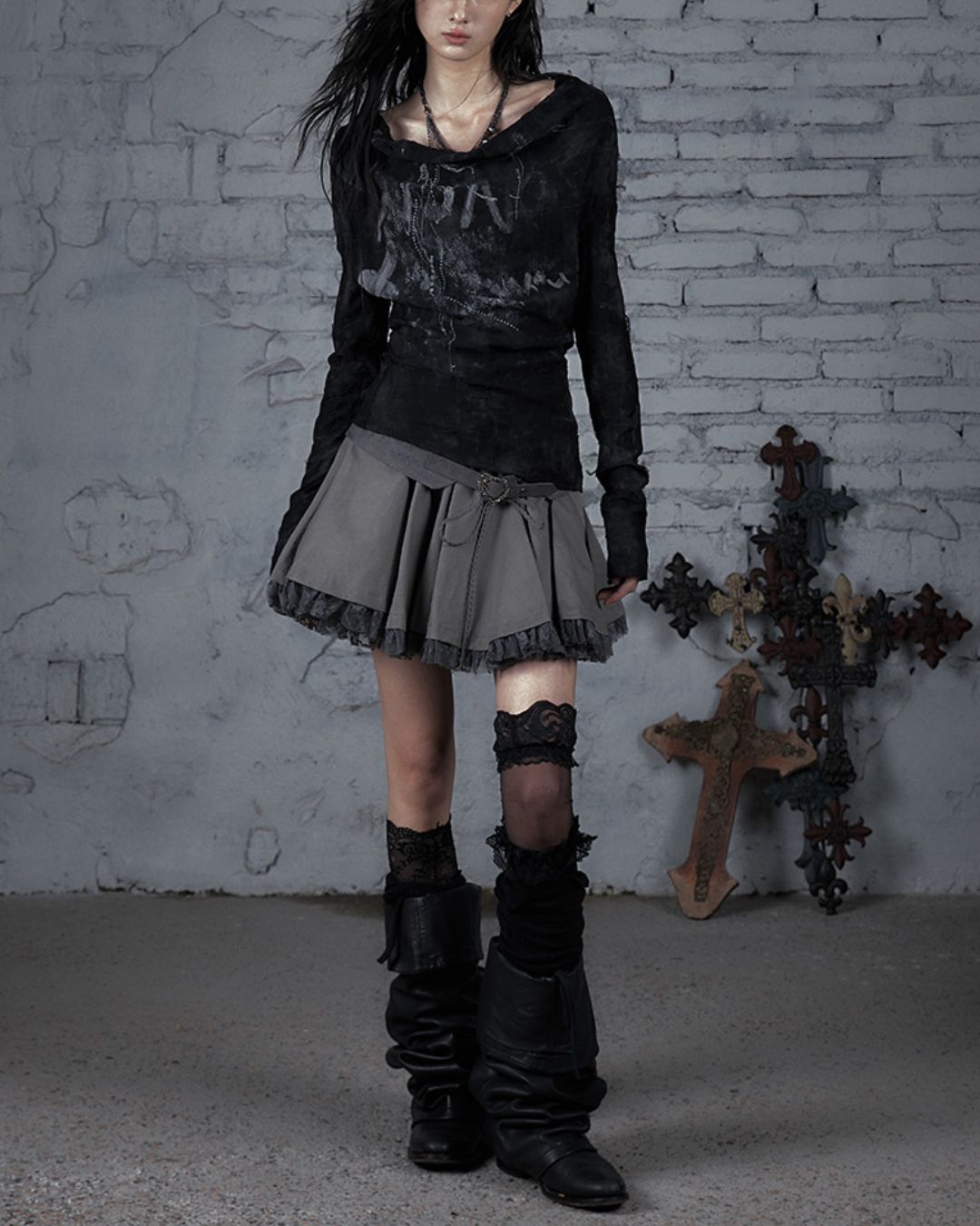 Front And Back 2-way Lace-up Top　TP041