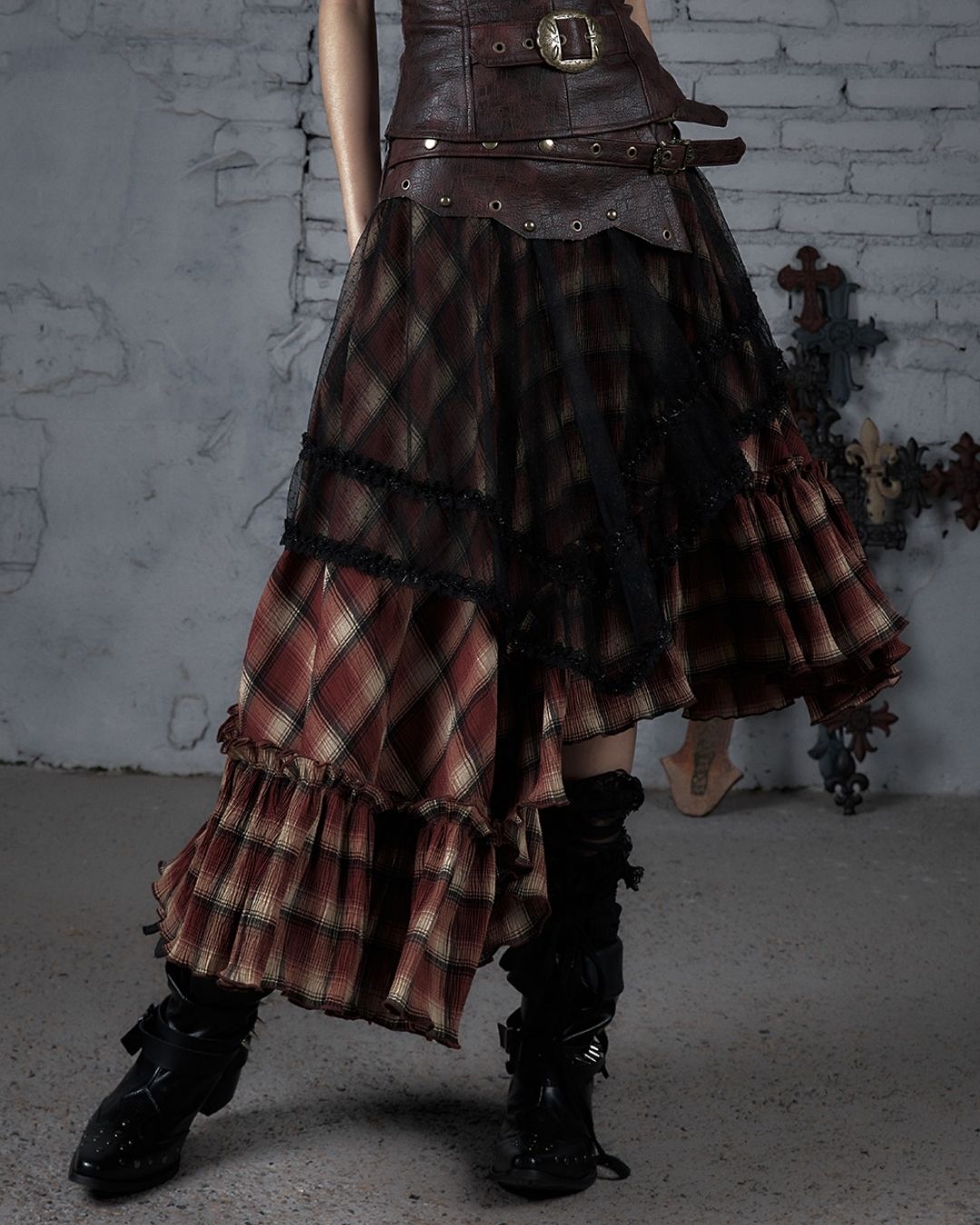 2-way Bare Top Asymmetrical Skirt　BT029